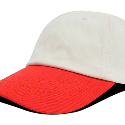 Gorra dad cap bicolor Oto-103 beige/roja