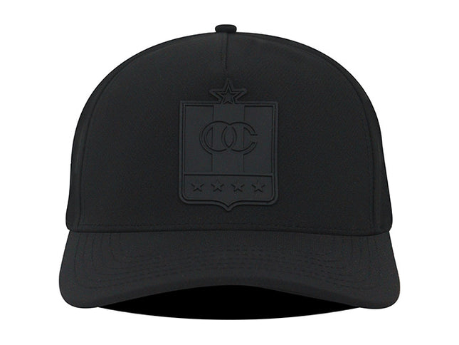 Gorra Once Caldas Oficial deportiva Negra tono a tono