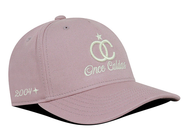 Gorra Once Caldas Oficial palo rosa 2004