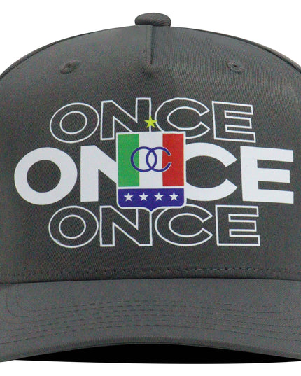 Gorra Once Caldas Oficial Gris