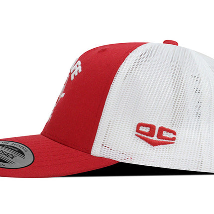Gorra Independiente Santa Fe Oficial Flexfit 6606 rojo/blanco