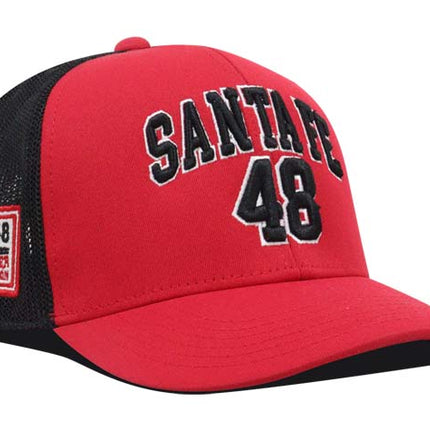 Gorra Independiente Santa Fe Oficial OC Caps Roja Malla Negra