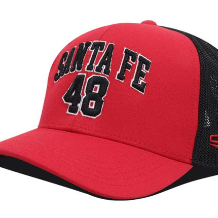 Gorra Independiente Santa Fe Oficial OC Caps Roja Malla Negra