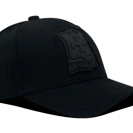 Gorra Independiente Santa Fe Oficial OC Caps negro logo vintage tono a tono