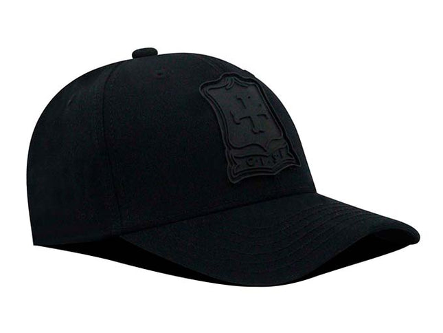 Gorra Independiente Santa Fe Oficial OC Caps negro logo vintage tono a tono