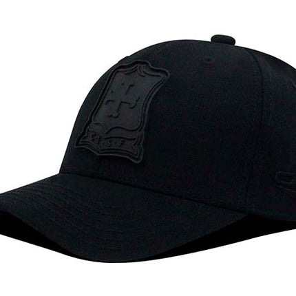 Gorra Independiente Santa Fe Oficial OC Caps negro logo vintage tono a tono