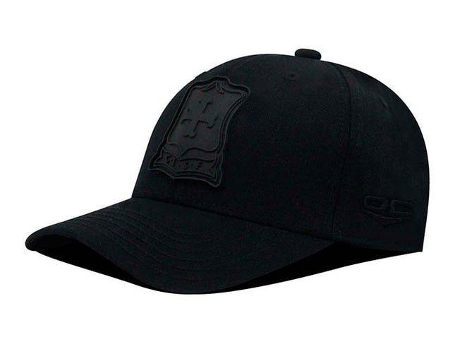 Gorra Independiente Santa Fe Oficial OC Caps negro logo vintage tono a tono