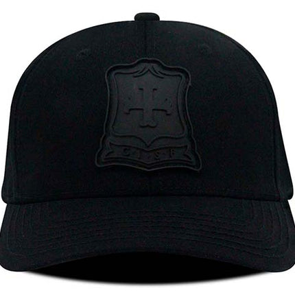 Gorra Independiente Santa Fe Oficial OC Caps negro logo vintage tono a tono