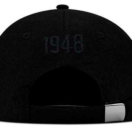 Gorra Independiente Santa Fe Oficial OC Caps negro logo vintage tono a tono