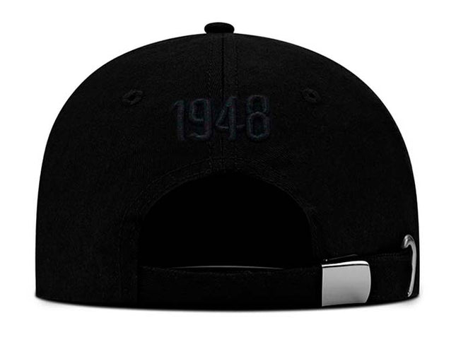 Gorra Independiente Santa Fe Oficial OC Caps negro logo vintage tono a tono