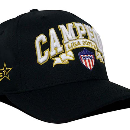 Junior FC Campeón 2025 Gorra Edición especial Negra