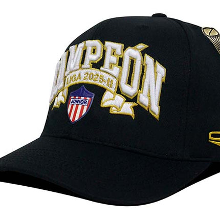 Junior FC Campeón 2025 Gorra Edición especial Negra