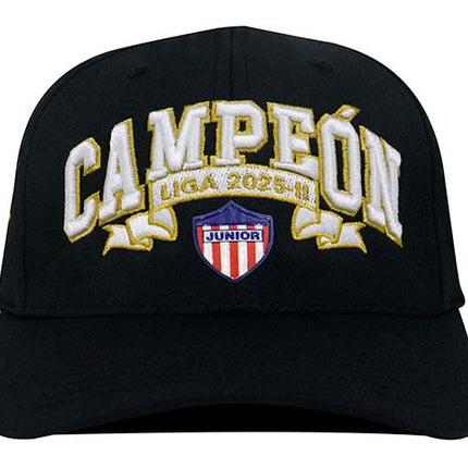 Junior FC Campeón 2025 Gorra Edición especial Negra
