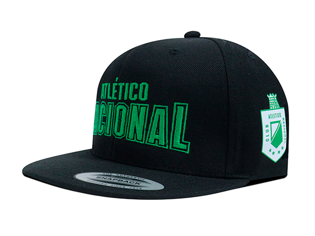Gorra Atlético Nacional Oficial Flexfit Vintage 89 Negro