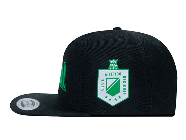 Gorra Atlético Nacional Oficial Flexfit Vintage 89 Negro