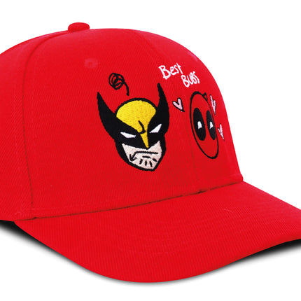 Gorra Deadpool &amp; Wolverine Original Edición limitada Best Bubs Roja