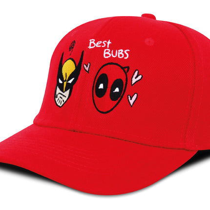 Gorra Deadpool &amp; Wolverine Original Edición limitada Best Bubs Roja