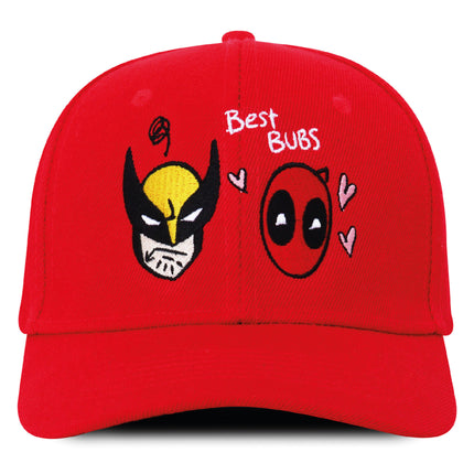 Gorra Deadpool &amp; Wolverine Original Edición limitada Best Bubs Roja