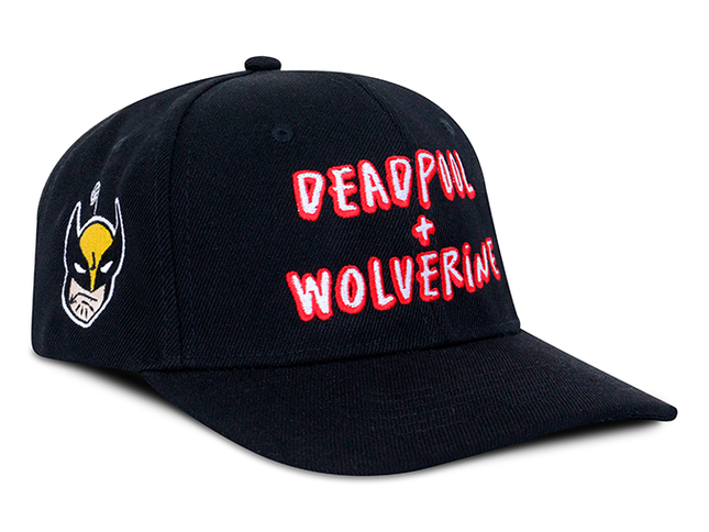Gorra Deadpool &amp; Wolverine Original Edición limitada D&amp;W Negra