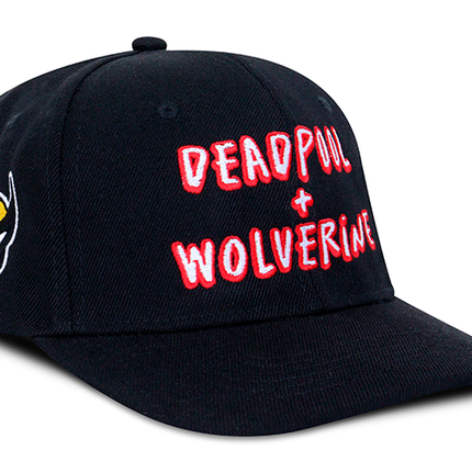 Gorra Deadpool &amp; Wolverine Original Edición limitada D&amp;W Negra