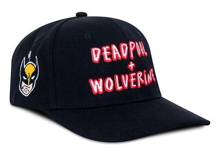 Gorra Deadpool &amp; Wolverine Original Edición limitada D&amp;W Negra