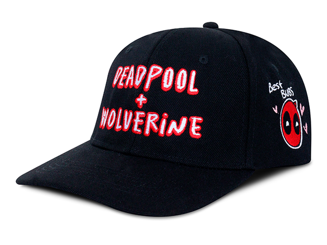 Gorra Deadpool &amp; Wolverine Original Edición limitada D&amp;W Negra