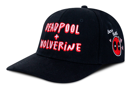 Gorra Deadpool &amp; Wolverine Original Edición limitada D&amp;W Negra