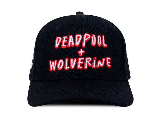 Gorra Deadpool &amp; Wolverine Original Edición limitada D&amp;W Negra
