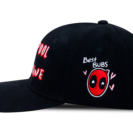 Gorra Deadpool &amp; Wolverine Original Edición limitada D&amp;W Negra