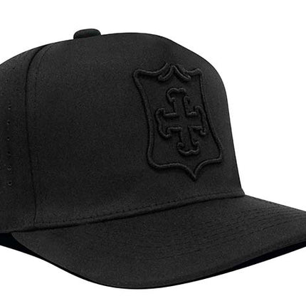 Gorra Independiente Santa Fe Oficial OC Caps Vintage Negra tono a tono