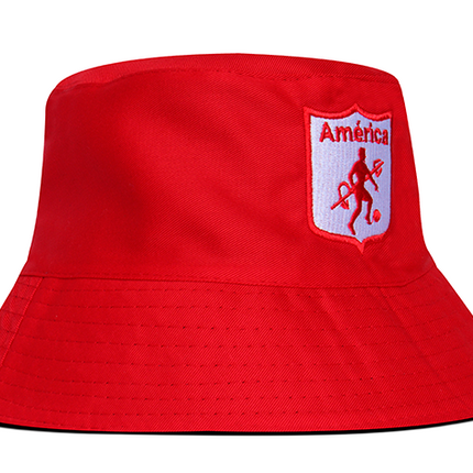 Gorro América de Cali Oficial OC Caps Bucket Hat Rojo