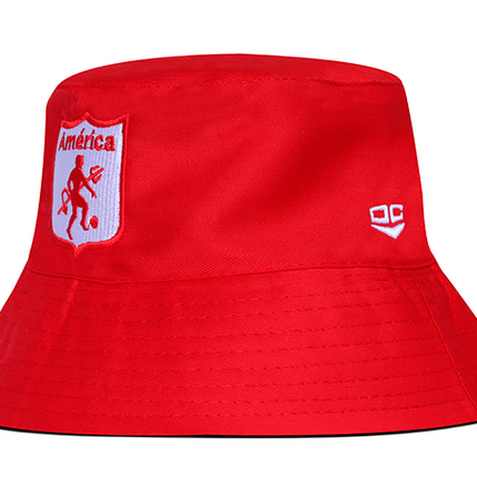 Gorro América de Cali Oficial OC Caps Bucket Hat Rojo