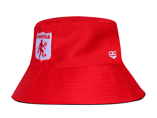 Gorro América de Cali Oficial OC Caps Bucket Hat Rojo