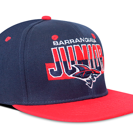 Gorra Junior FC Oficial Azul/Rojo Plana