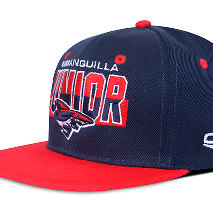 Gorra Junior FC Oficial Azul/Rojo Plana