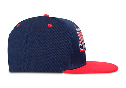 Gorra Junior FC Oficial Azul/Rojo Plana
