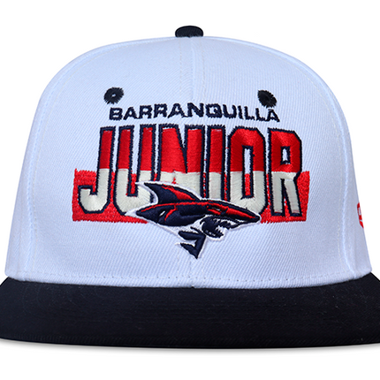 Gorra Junior FC Oficial Blanco/Negro Plana