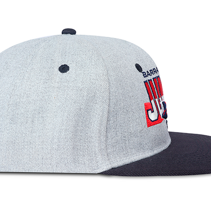 Gorra Junior FC Oficial Gris/Negro Plana