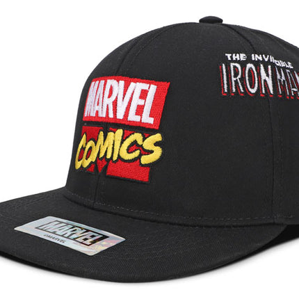 Gorra Marvel Comics Adulto Original Negra Plana Oc Caps