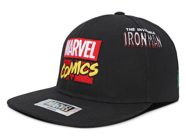 Gorra Marvel Comics Adulto Original Negra Plana Oc Caps