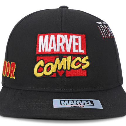 Gorra Marvel Comics Adulto Original Negra Plana Oc Caps