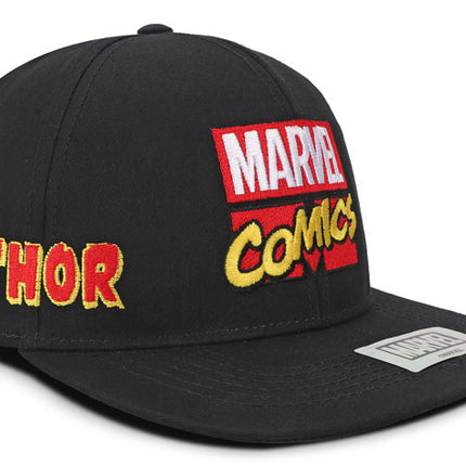 Gorra Marvel Comics Adulto Original Negra Plana Oc Caps