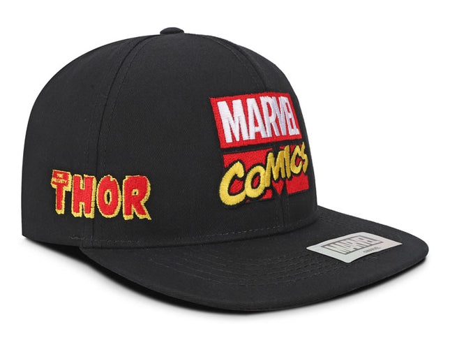 Gorra Marvel Comics Adulto Original Negra Plana Oc Caps