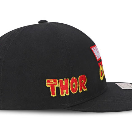 Gorra Marvel Comics Adulto Original Negra Plana Oc Caps