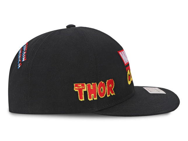 Gorra Marvel Comics Adulto Original Negra Plana Oc Caps