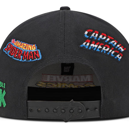 Gorra Marvel Comics Adulto Original Negra Plana Oc Caps
