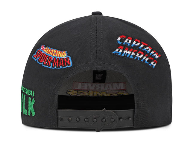 Gorra Marvel Comics Adulto Original Negra Plana Oc Caps