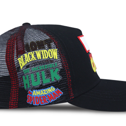 Gorra Marvel Comics Original Malla Negra Oc Caps