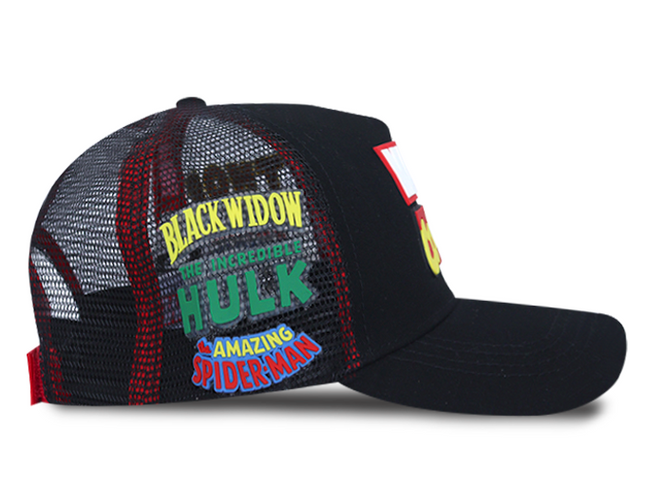 Gorra Marvel Comics Original Malla Negra Oc Caps