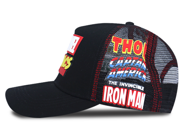 Gorra Marvel Comics Original Malla Negra Oc Caps